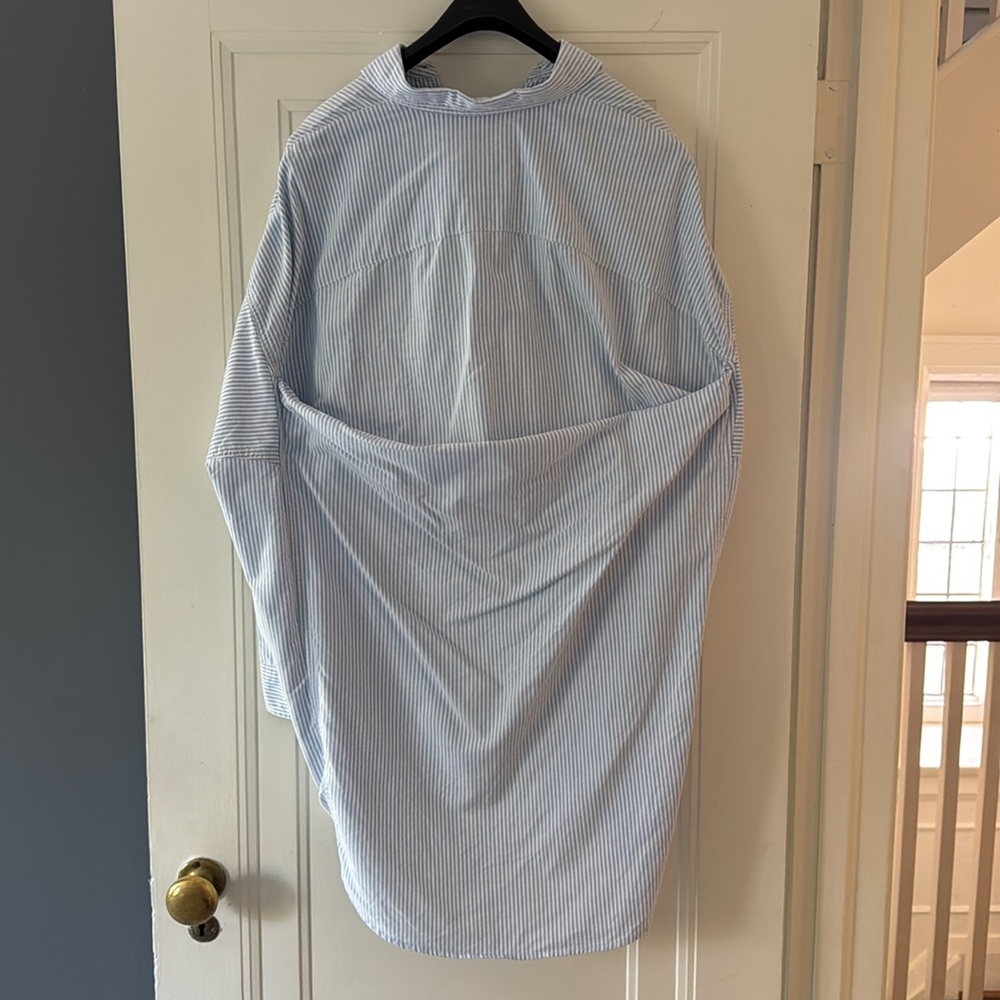 R13 Oversized Oxford Button Down Shirt - Picture 2 of 3